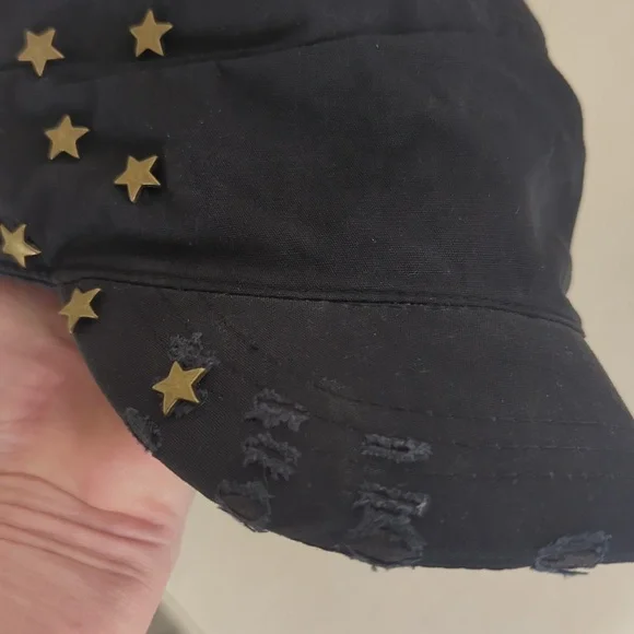 Mudd Y2K Newsboy Cap With Stars - Picture 7 of 7